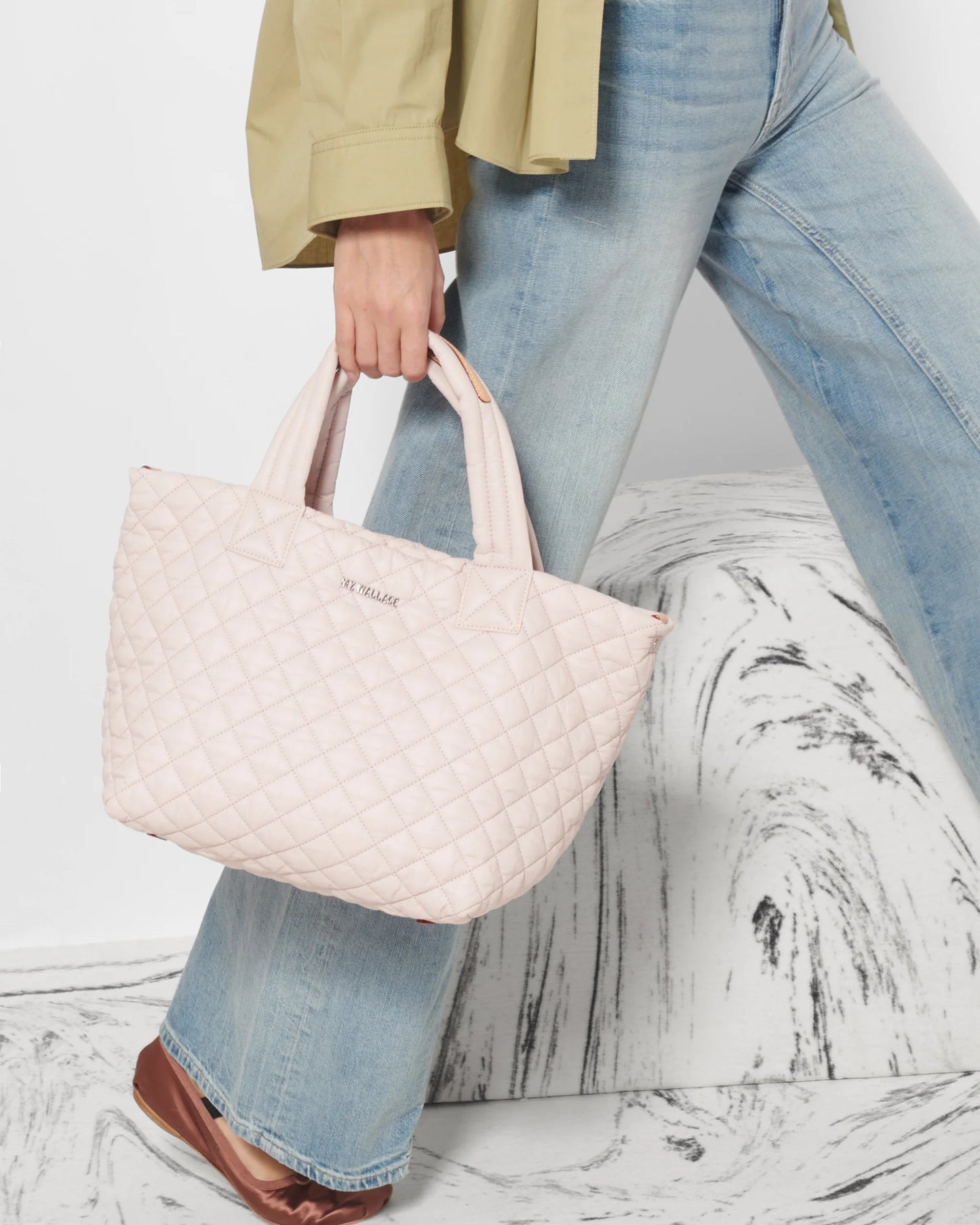 MZ WALLACE SMALL METRO TOTE DELUXE IN ROSE