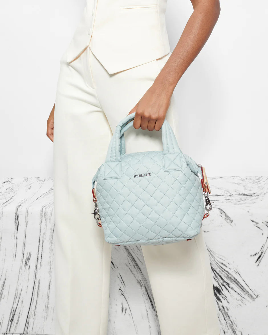 MZ WALLACE SMALL SUTTON DELUXE IN SILVER BLUE
