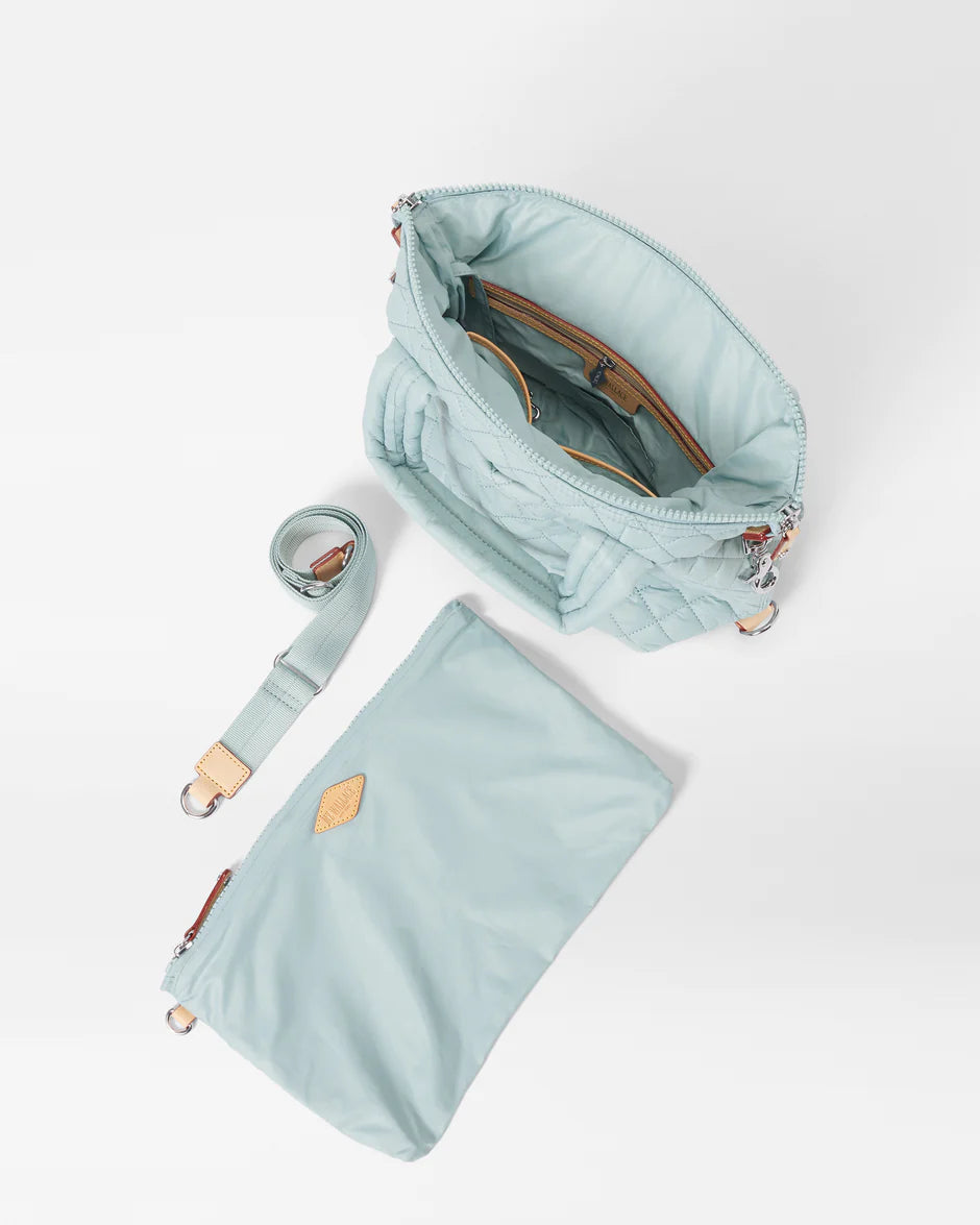 MZ WALLACE SMALL SUTTON DELUXE IN SILVER BLUE