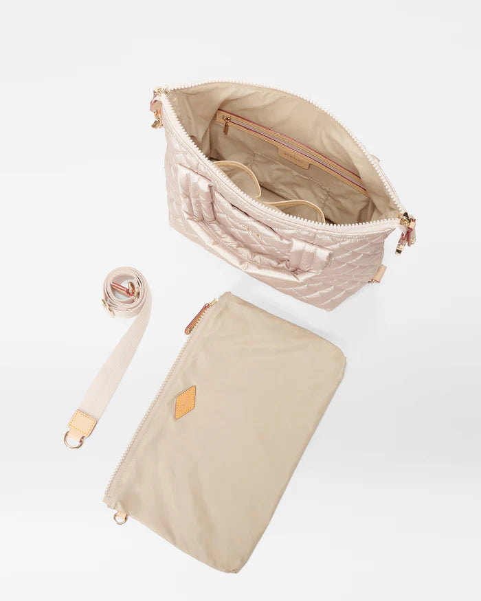 MZ WALLACE SMALL SUTTON DELUXE IN PALE ROSE GOLD