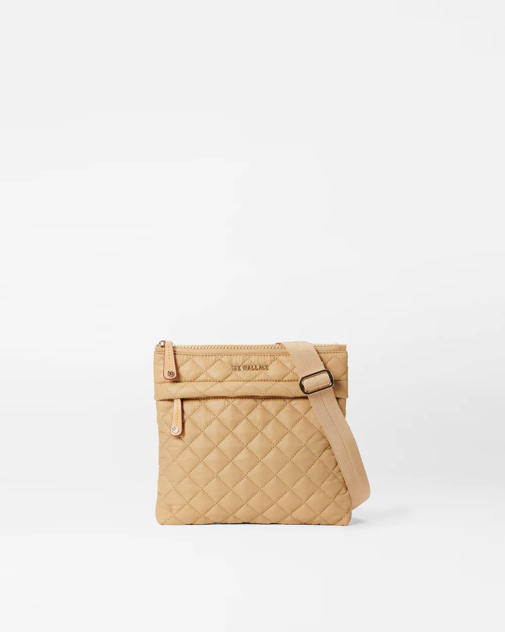 MZ WALLACE METRO FLAT CROSSBODY IN CAMEL