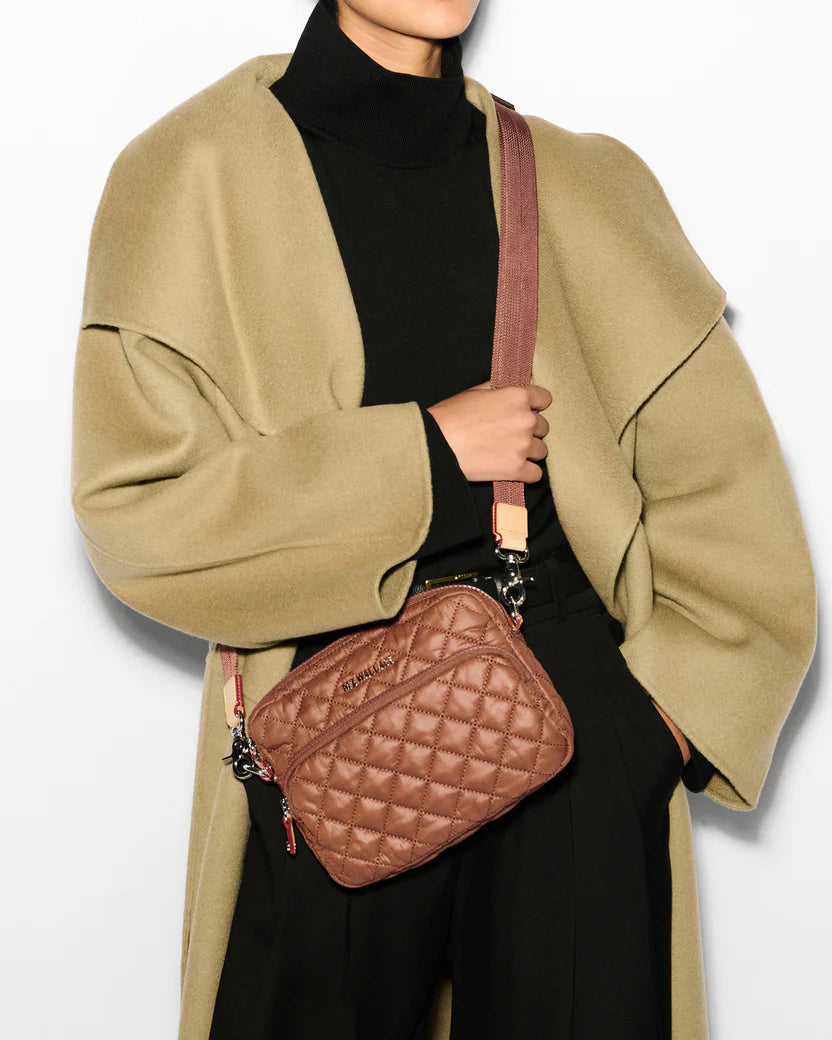 MZ WALLACE SMALL METRO CAMERA BAG IN TERRACOTTA