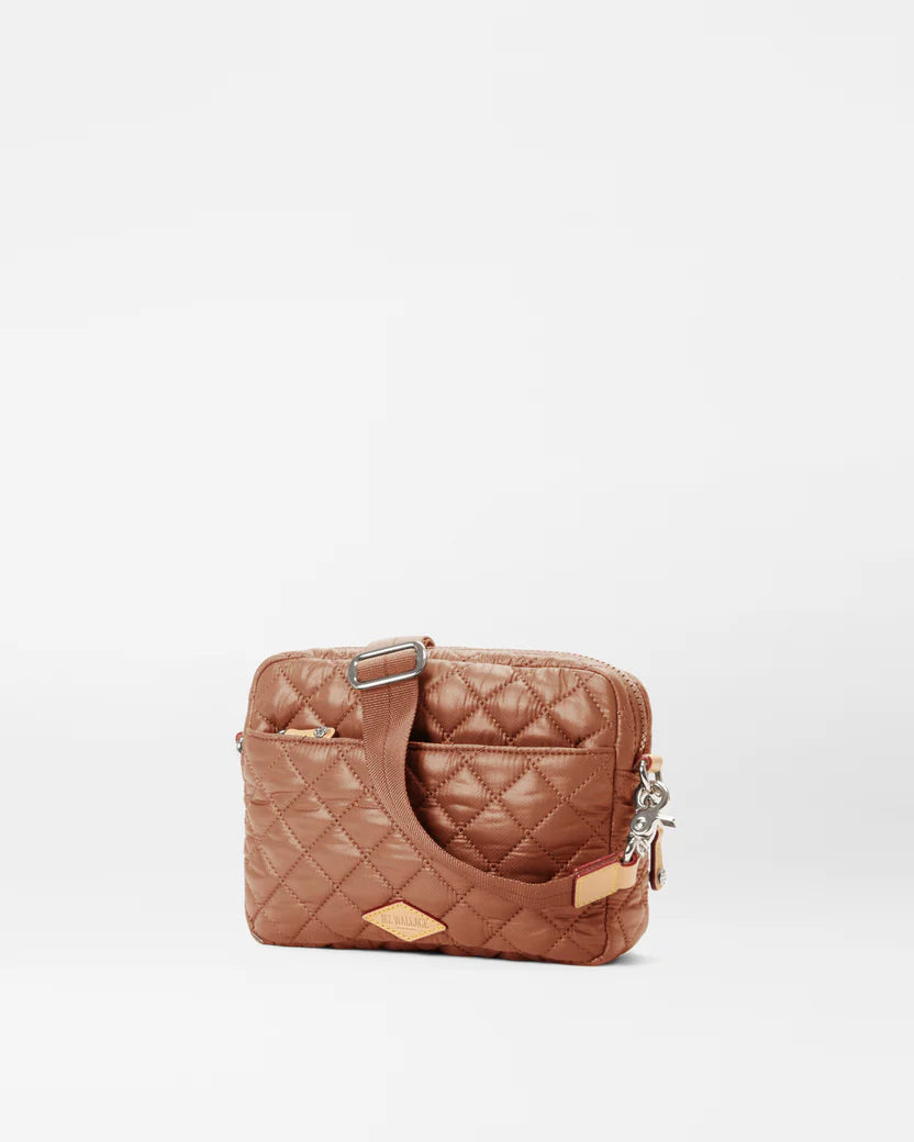 MZ WALLACE SMALL METRO CAMERA BAG IN TERRACOTTA