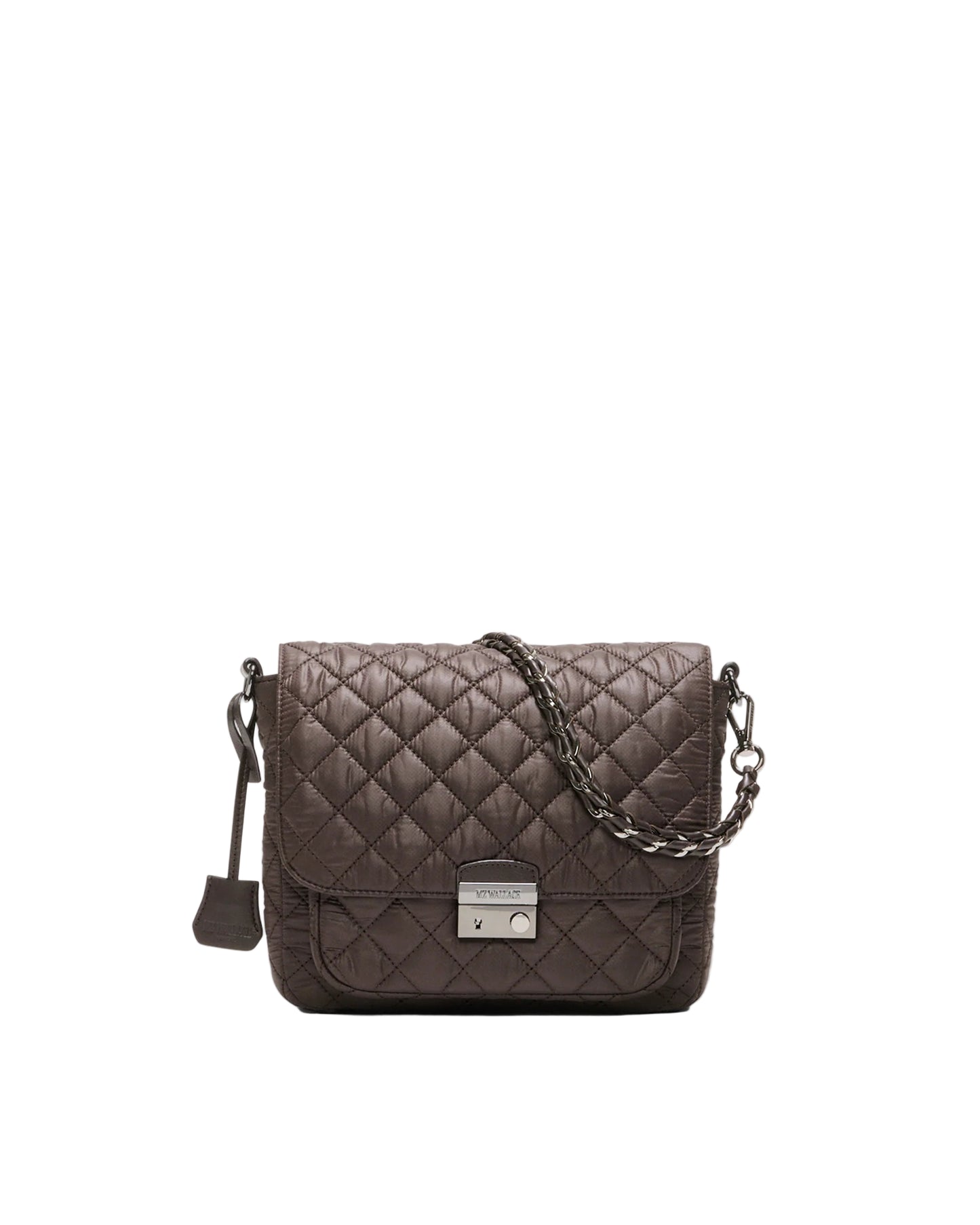MZ WALLACE CROSBY LOCK CROSSBODY BAG IN ESPRESSO