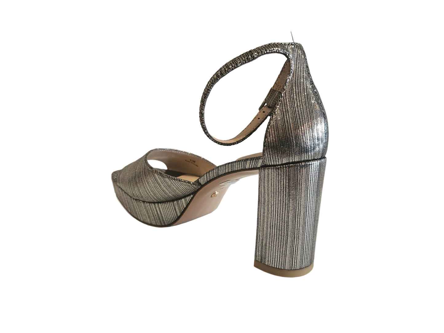 PELLE MODA PEARLY-2 HEELS IN PEWTER