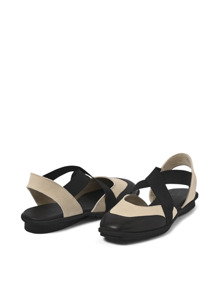 ARCHE DINABY SANDALS IN BEIGE/BLACK