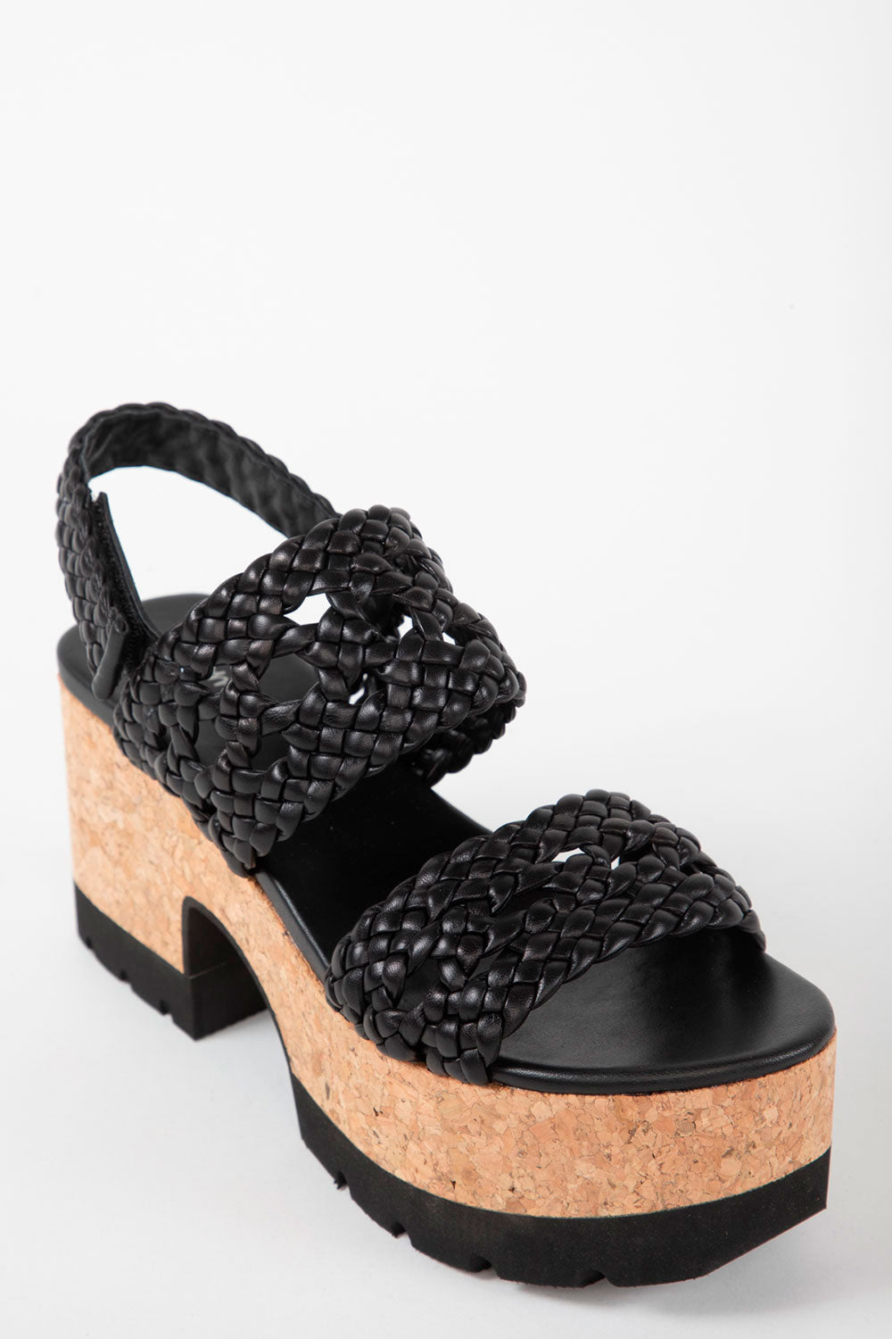 HOMERS WEDGES VENICE TRENZA IN BLACK