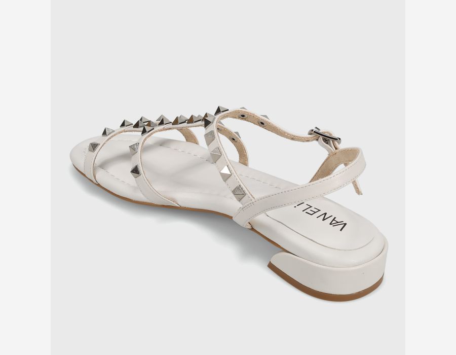 VANELI BECKY SANDAL IN BIANCO ASTON