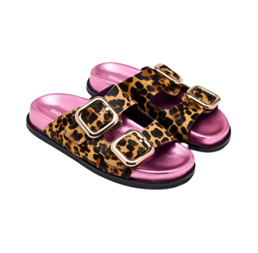 GIOSEPPO MIFFLIN SANDAL IN LEOPARD