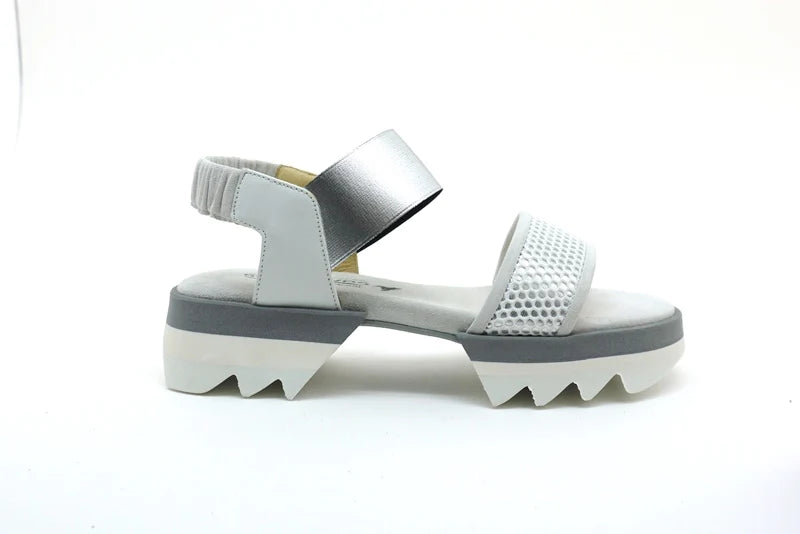 SOFTWAVES VALERA SANDAL IN ICE/WHITE