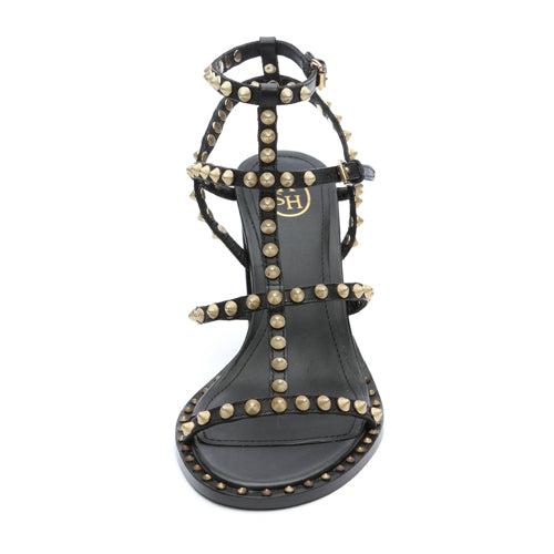 ASH KENYA STUDDED HIGH HEEL IN BLACK