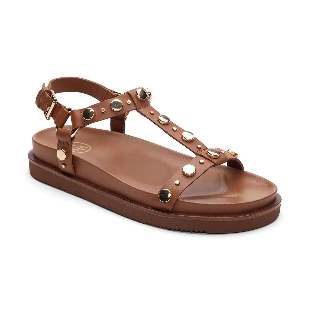 ASH STUDDED T-STRAP FOOTBED SANDAL