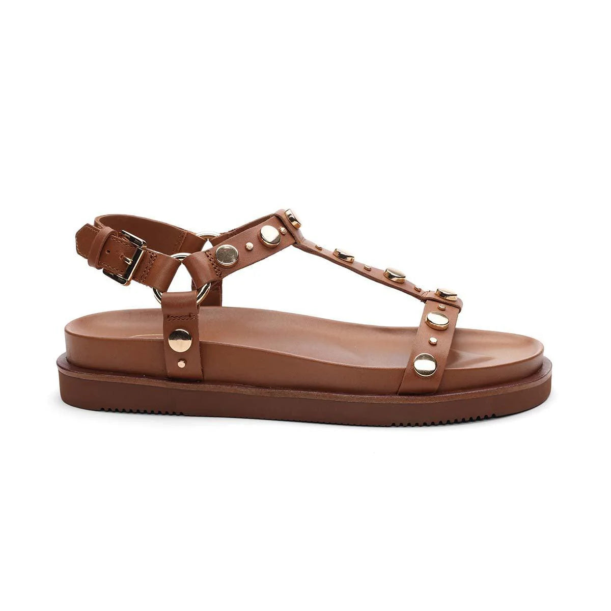ASH STUDDED T-STRAP FOOTBED SANDAL