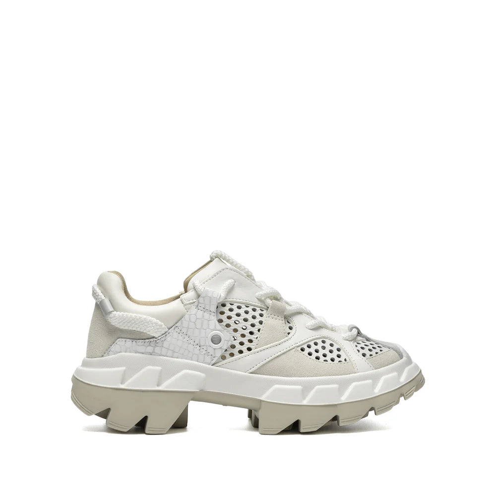 4CCCCEES ARKO JUNGLE SNEAKER IN WHITE