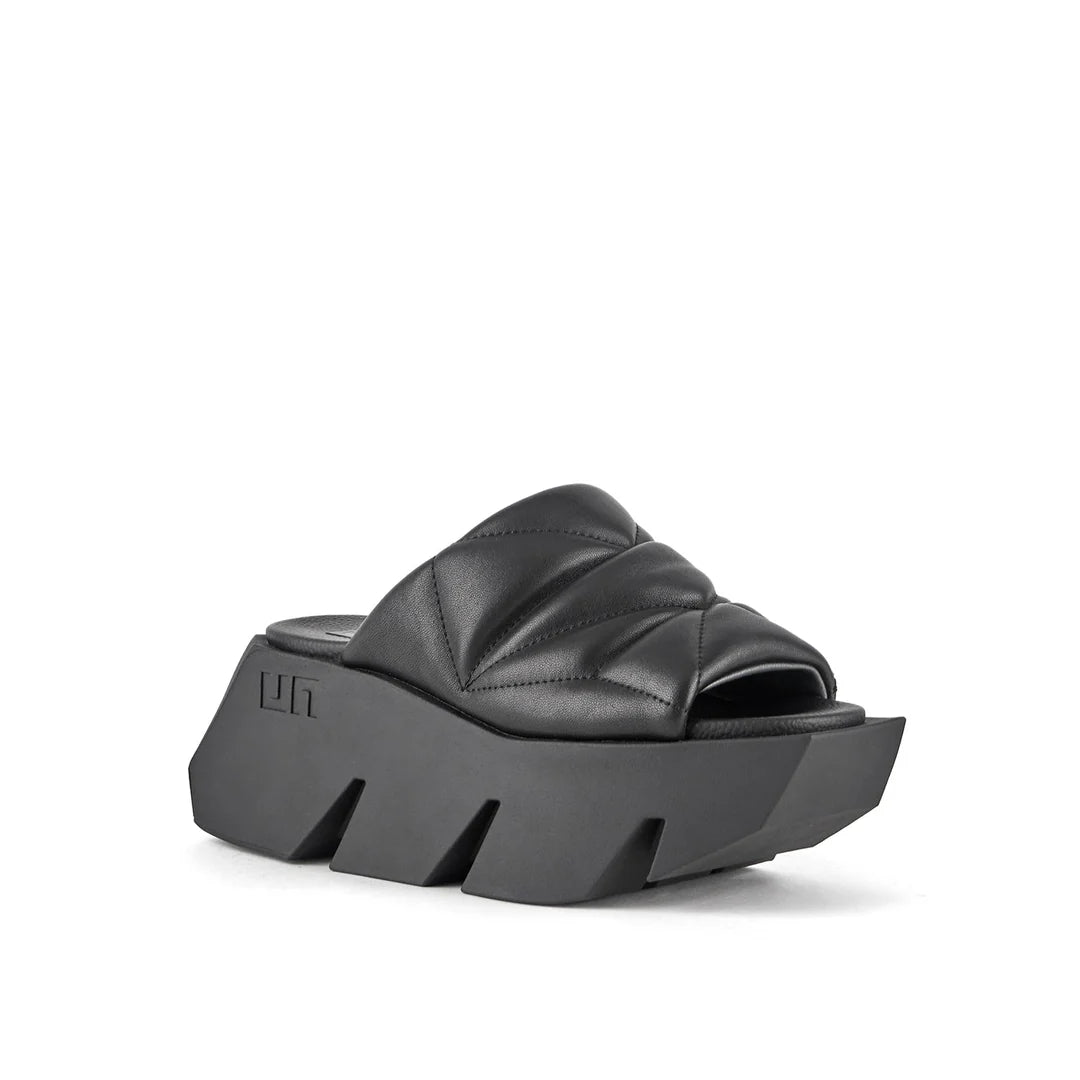 UNITED NUDE PULL PUFFY SANDAL IN BLACK