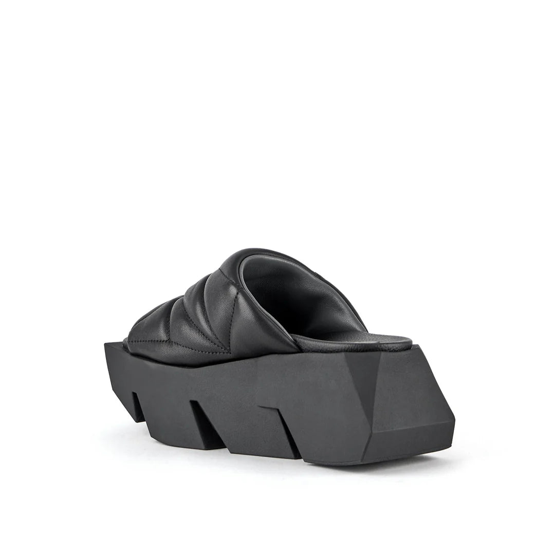 UNITED NUDE PULL PUFFY SANDAL IN BLACK