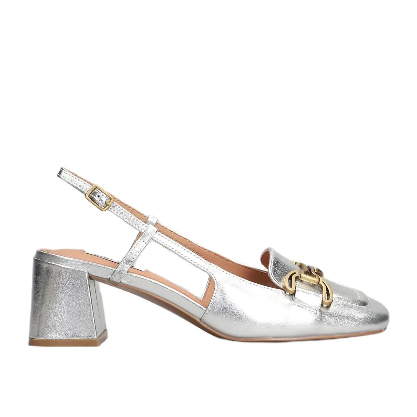 BIBI LOU RENEE PUMP IN SILVER