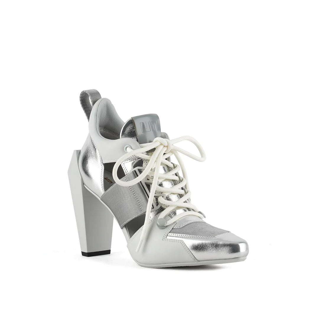 UNITED NUDE GEM SPORTY HIGH HEEL IN SILVER