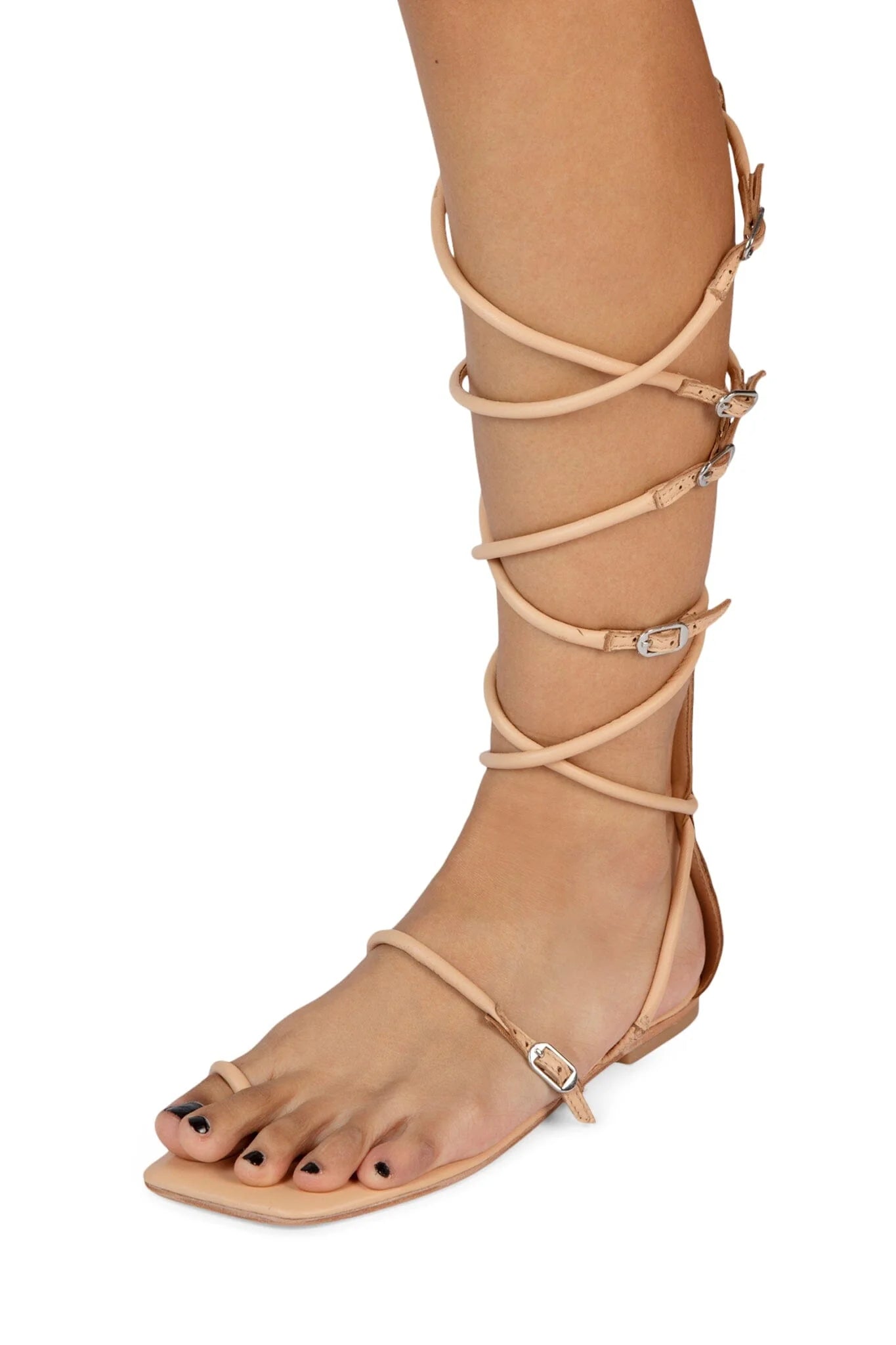 JEFFREY CAMPBELL GLADIA SANDAL IN NATURAL