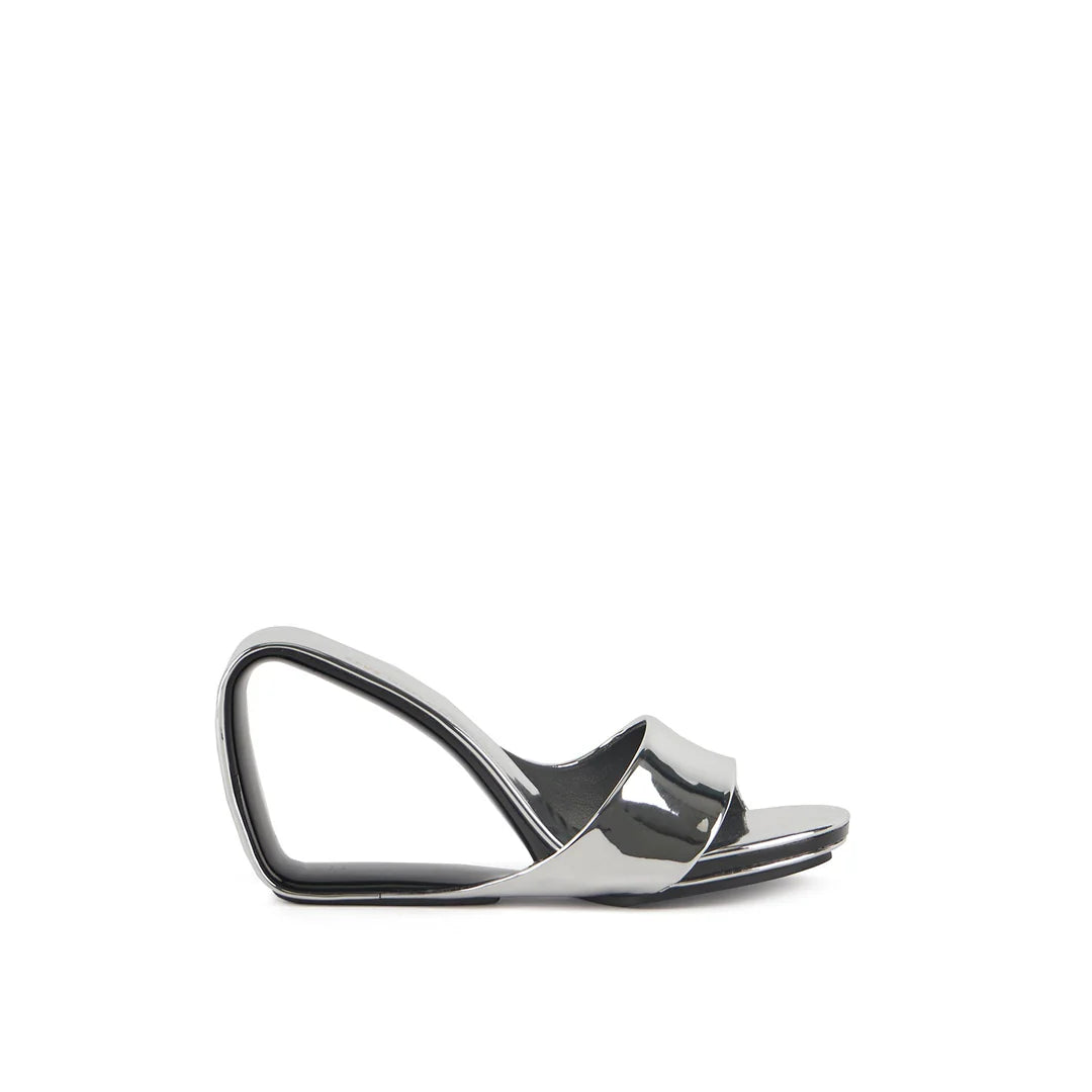 UNITED NUDE MOBIUS HIGH HEEL IN SILVER