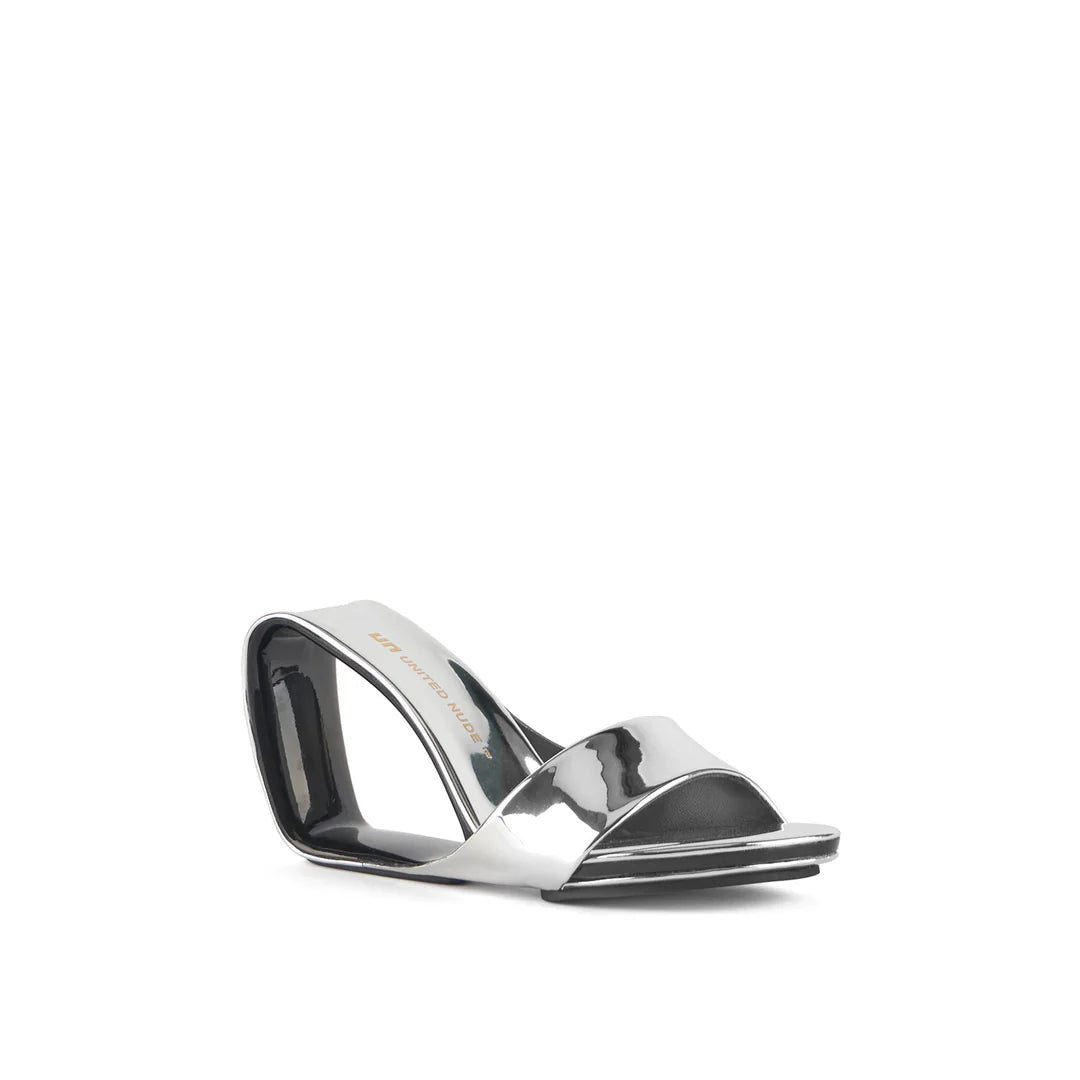 UNITED NUDE MOBIUS HIGH HEEL IN SILVER