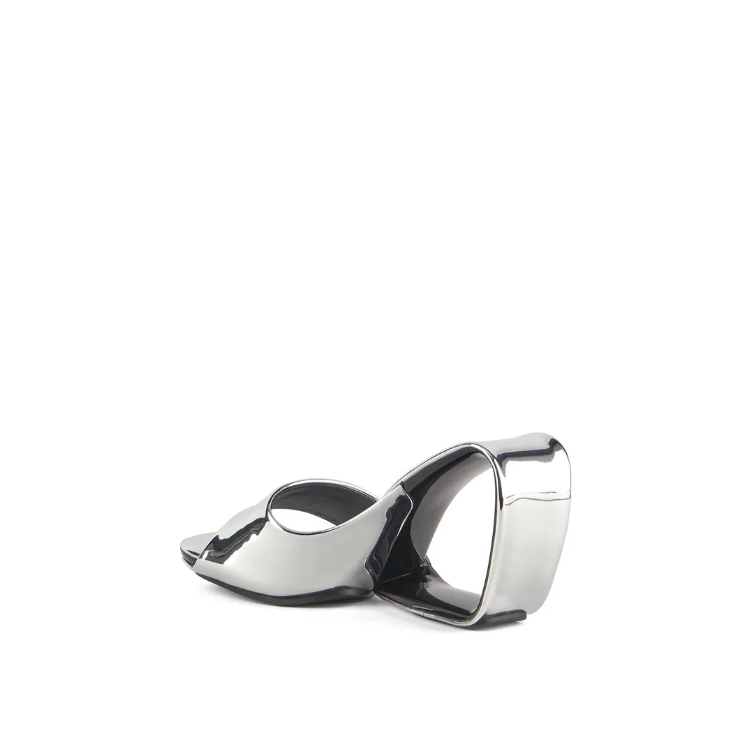 UNITED NUDE MOBIUS HIGH HEEL IN SILVER