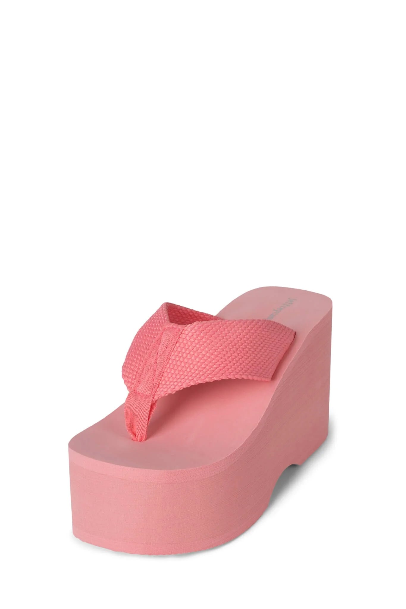 JEFFREY CAMPBELL WAVIN WEDGE SANDAL IN PINK