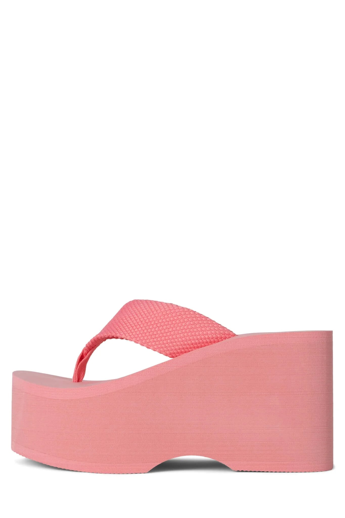 JEFFREY CAMPBELL WAVIN WEDGE SANDAL IN PINK - Main Image