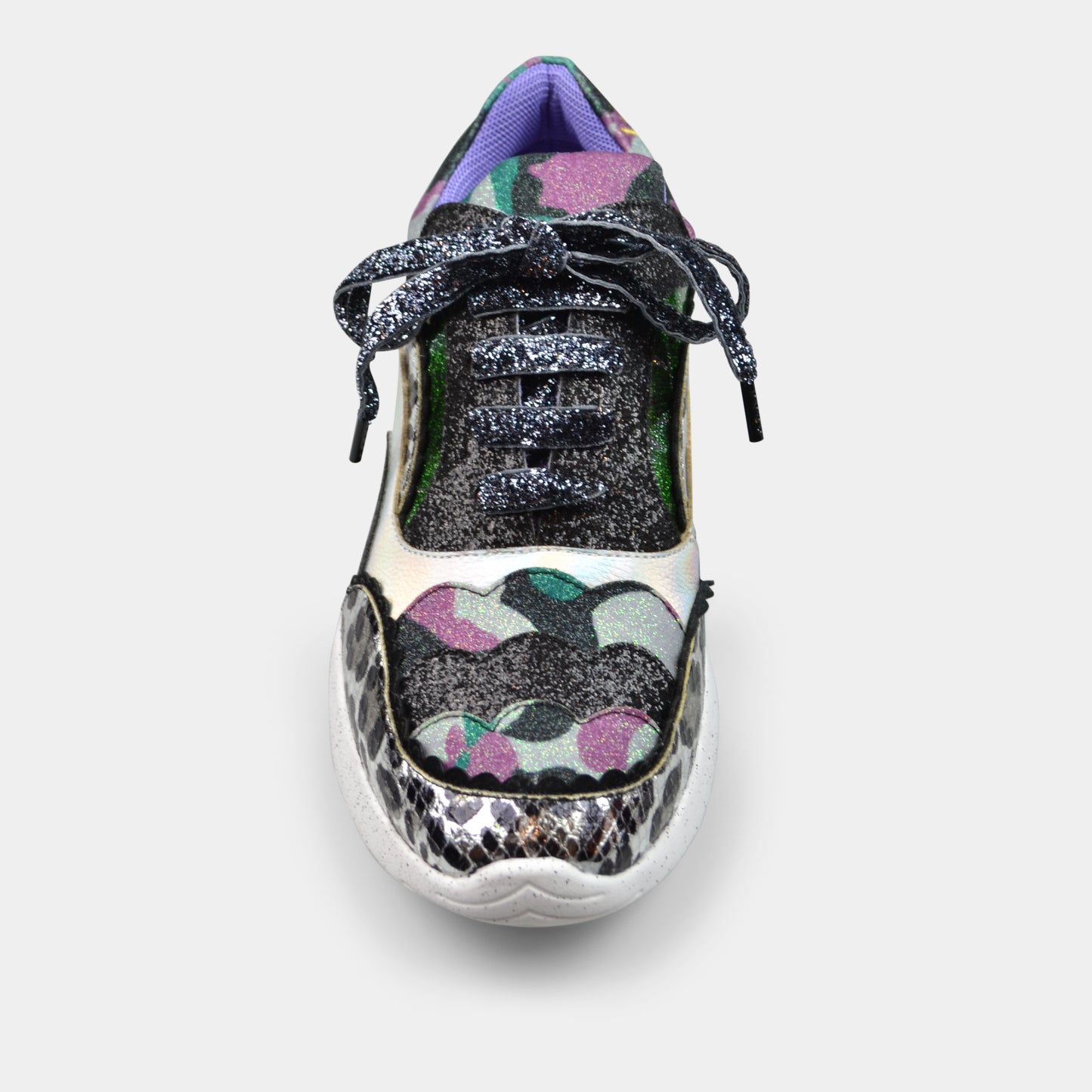 IRREGULAR CHOICE SNEAKERS IN ANIMAL PRINT PATTERN