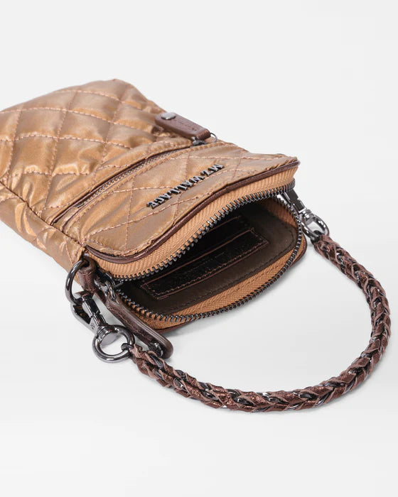 MZ WALLACE MICRO CROSBY TIGER EYE PEARL