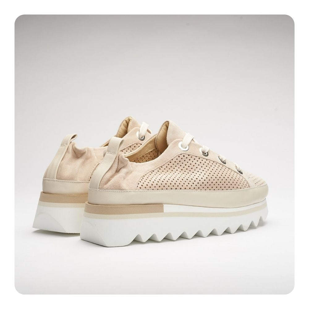 SOFTWAVES BLISS SNEAKER IN CREME