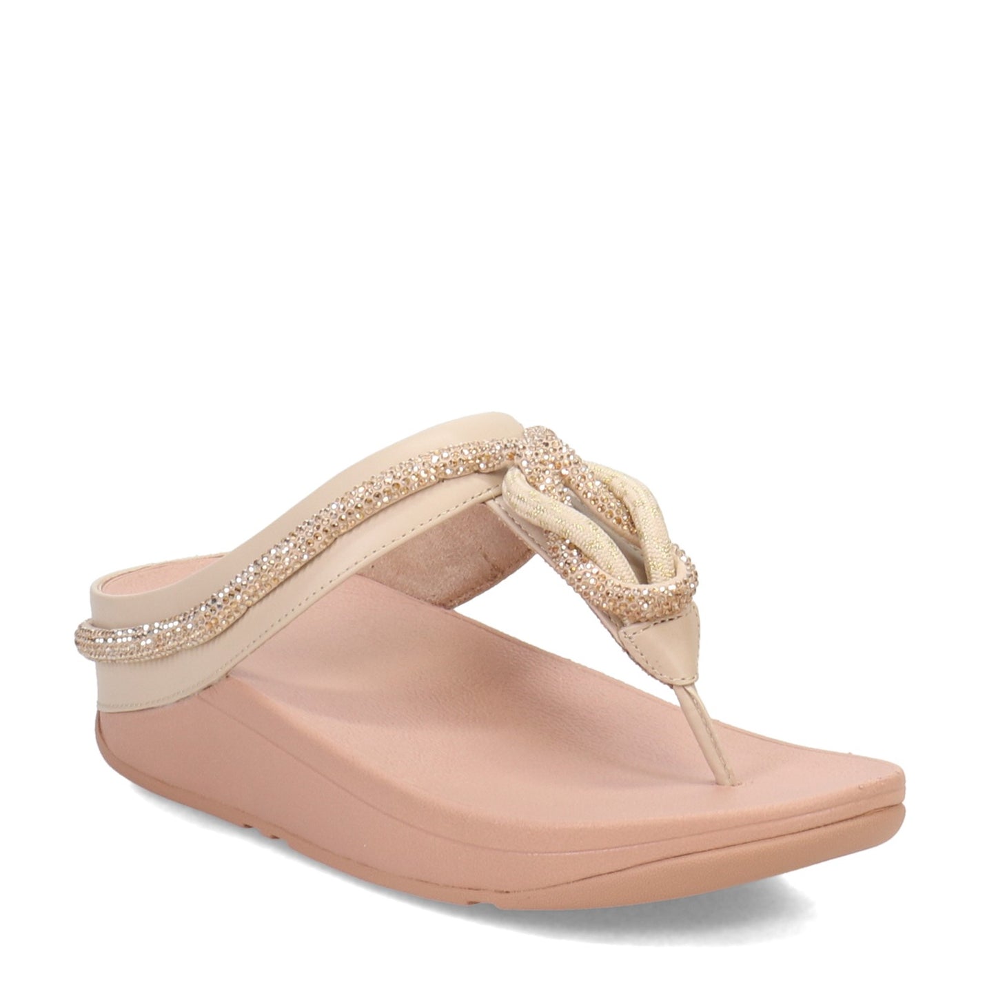 FITFLOP FINO SANDAL GOLD WITH GEMS