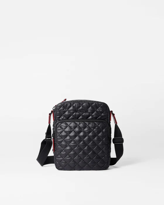MZ WALLACE LARGE METRO CROSSBODY IN BLACK REC