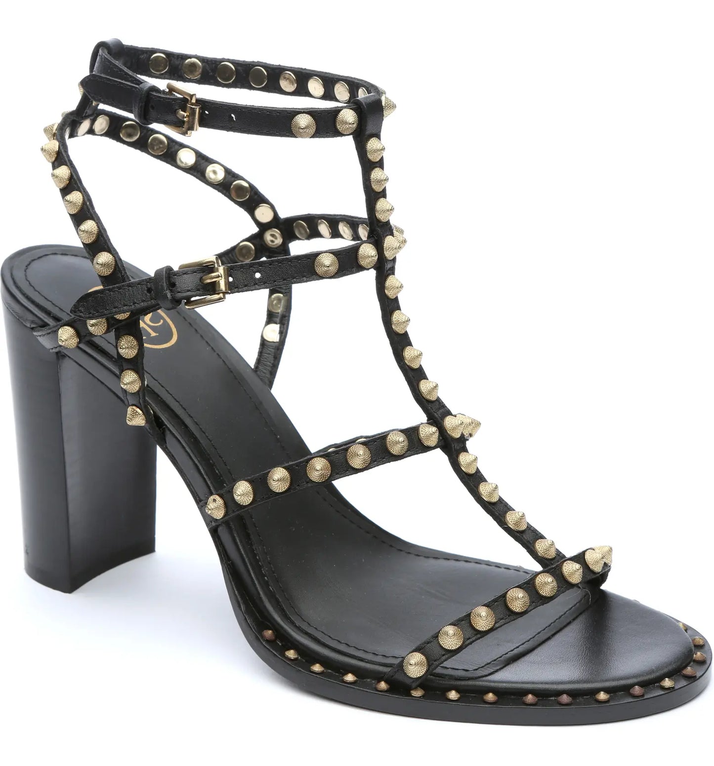 ASH KENYA STUDDED ANKLE STRAP SANDAL