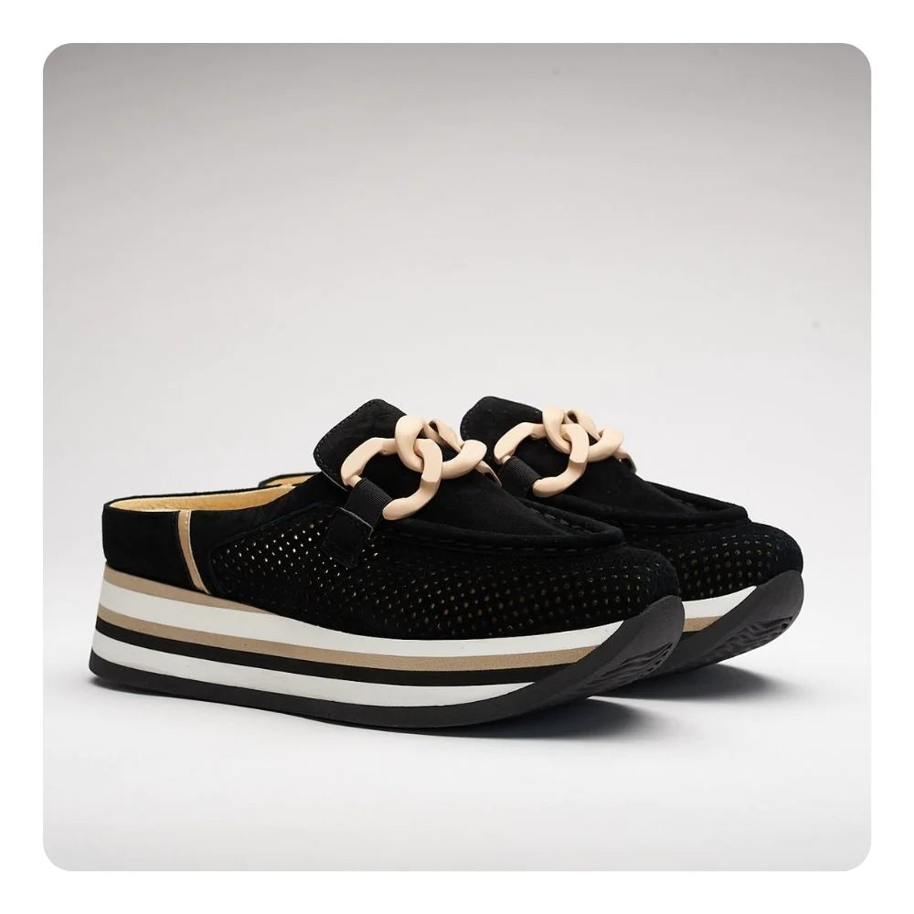 Platform sales backless sneakers