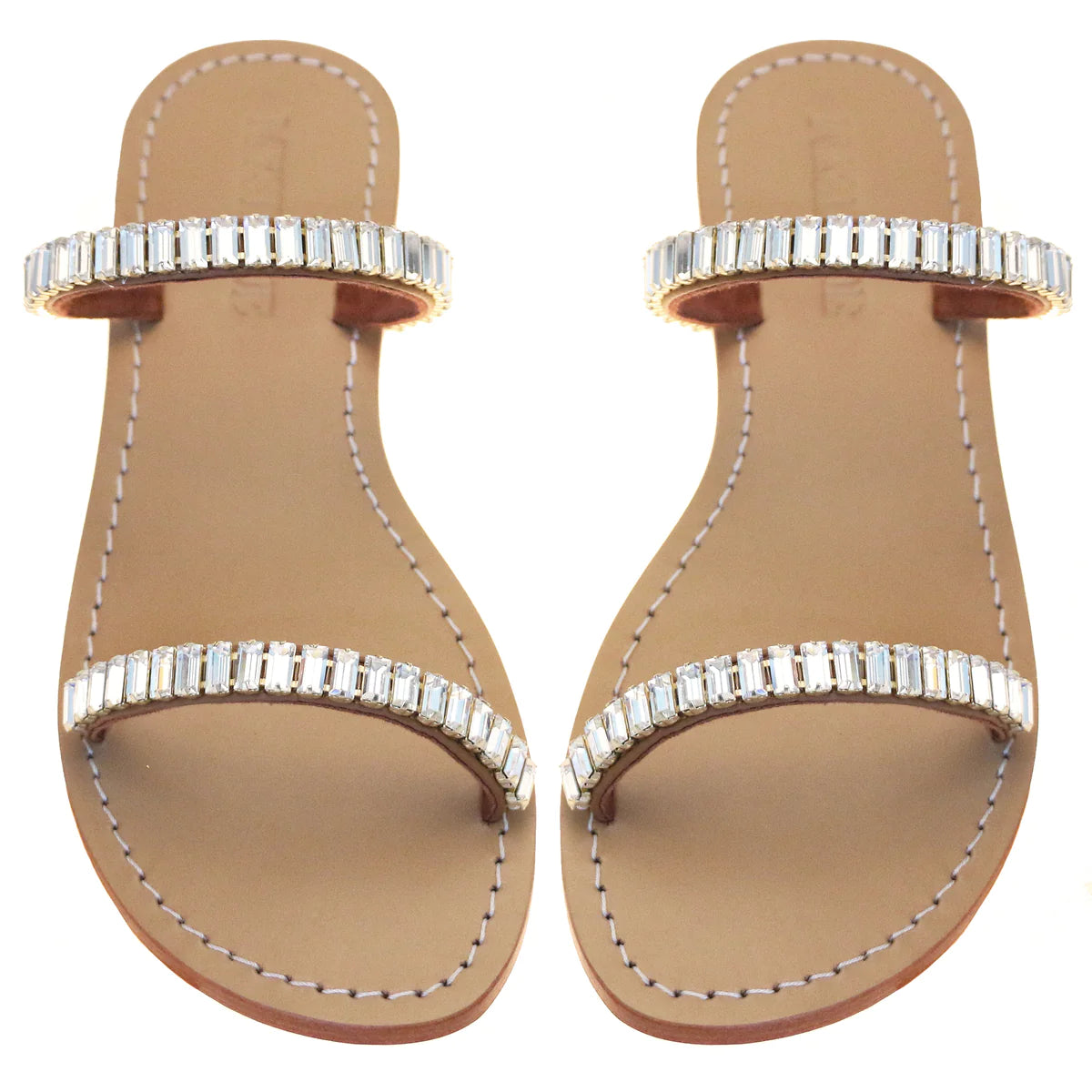 MYSTIQUE AKRON SANDAL BROWN WITH SEQUINS