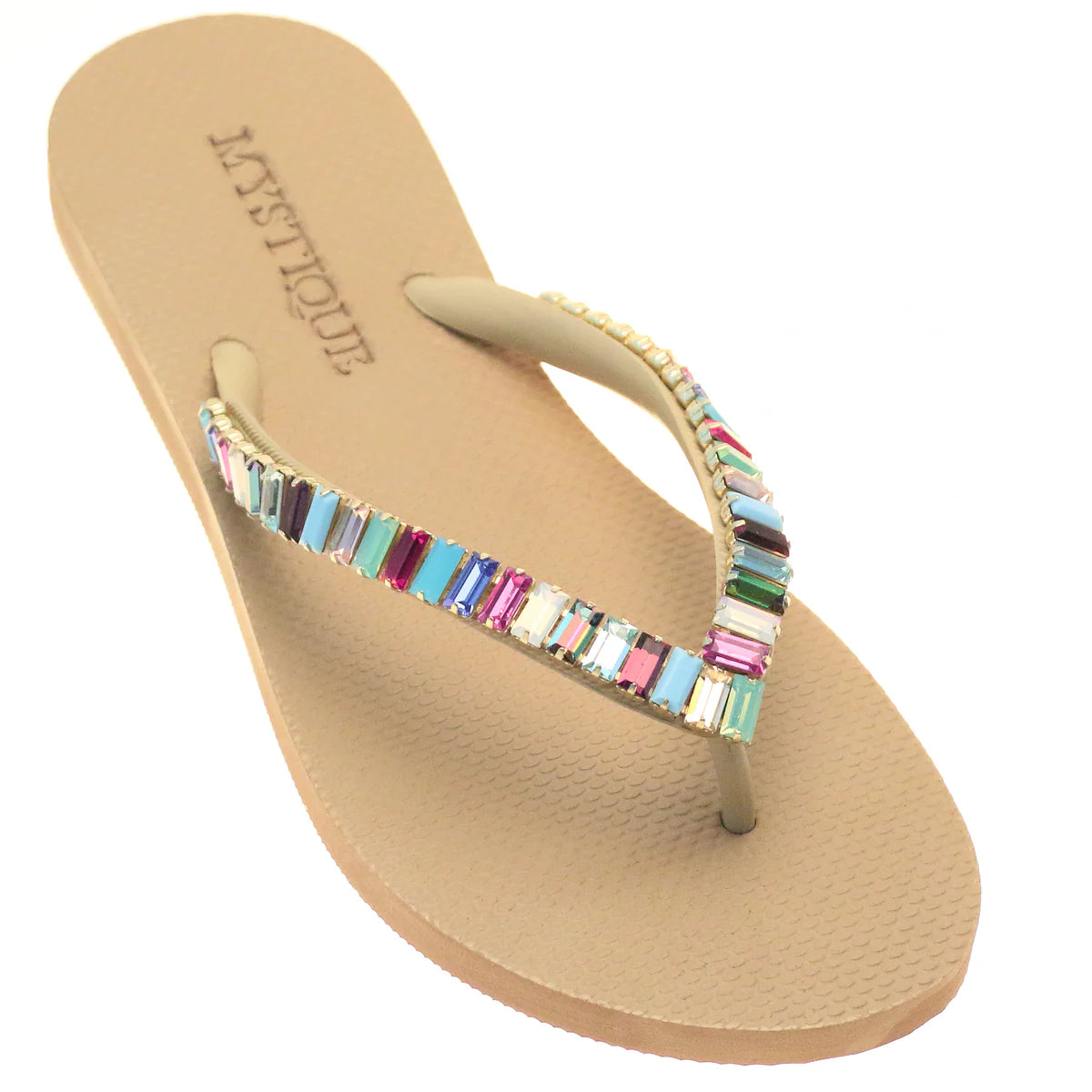 MYSTIQUE ANCHORAGE SANDAL BEIGE WITH SEQUINS