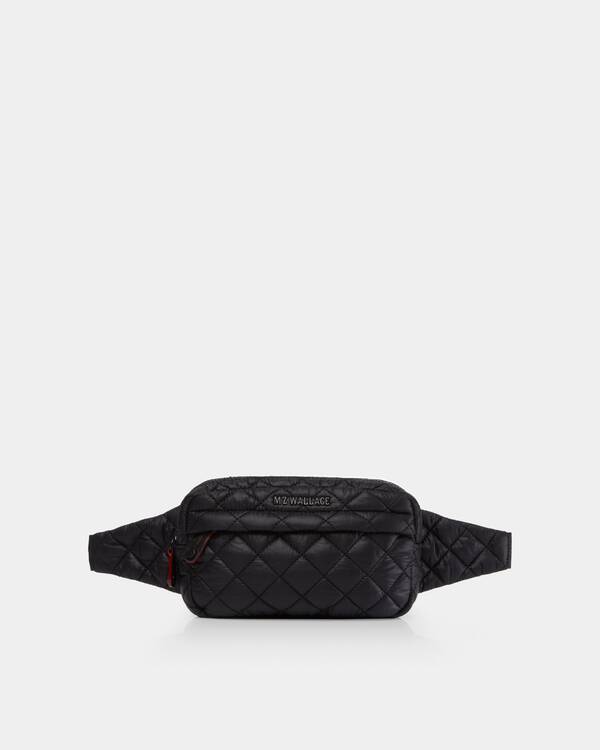 MZ WALLACE METRO BELT BAG IN BLACK