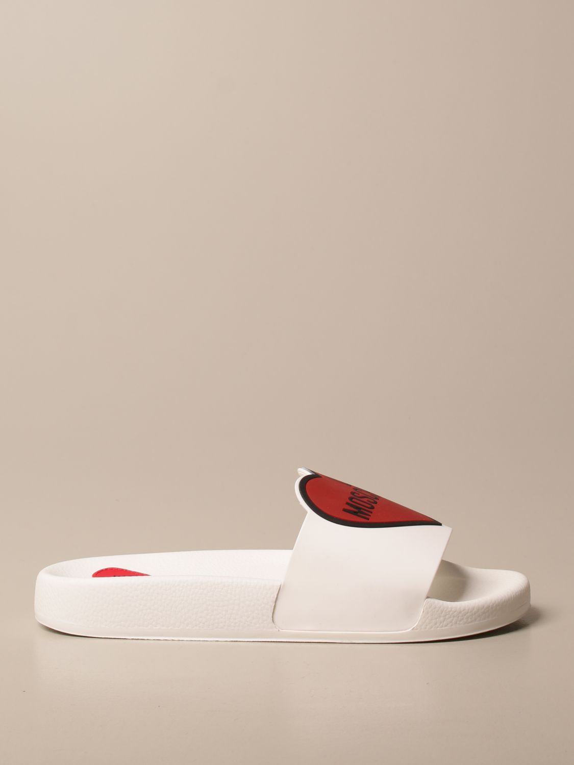 LOVE MOSCHINO HEART LOGO SLIPPER SANDAL