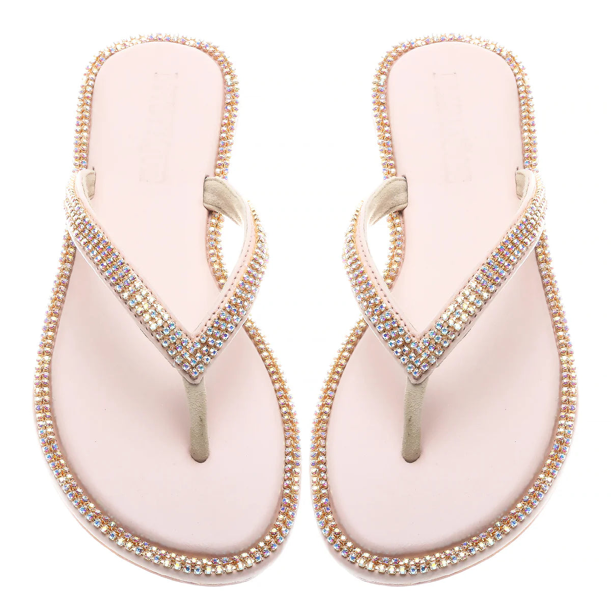 MYSTIQUE CARSON CITY SANDAL BEIGE WITH SEQUINS