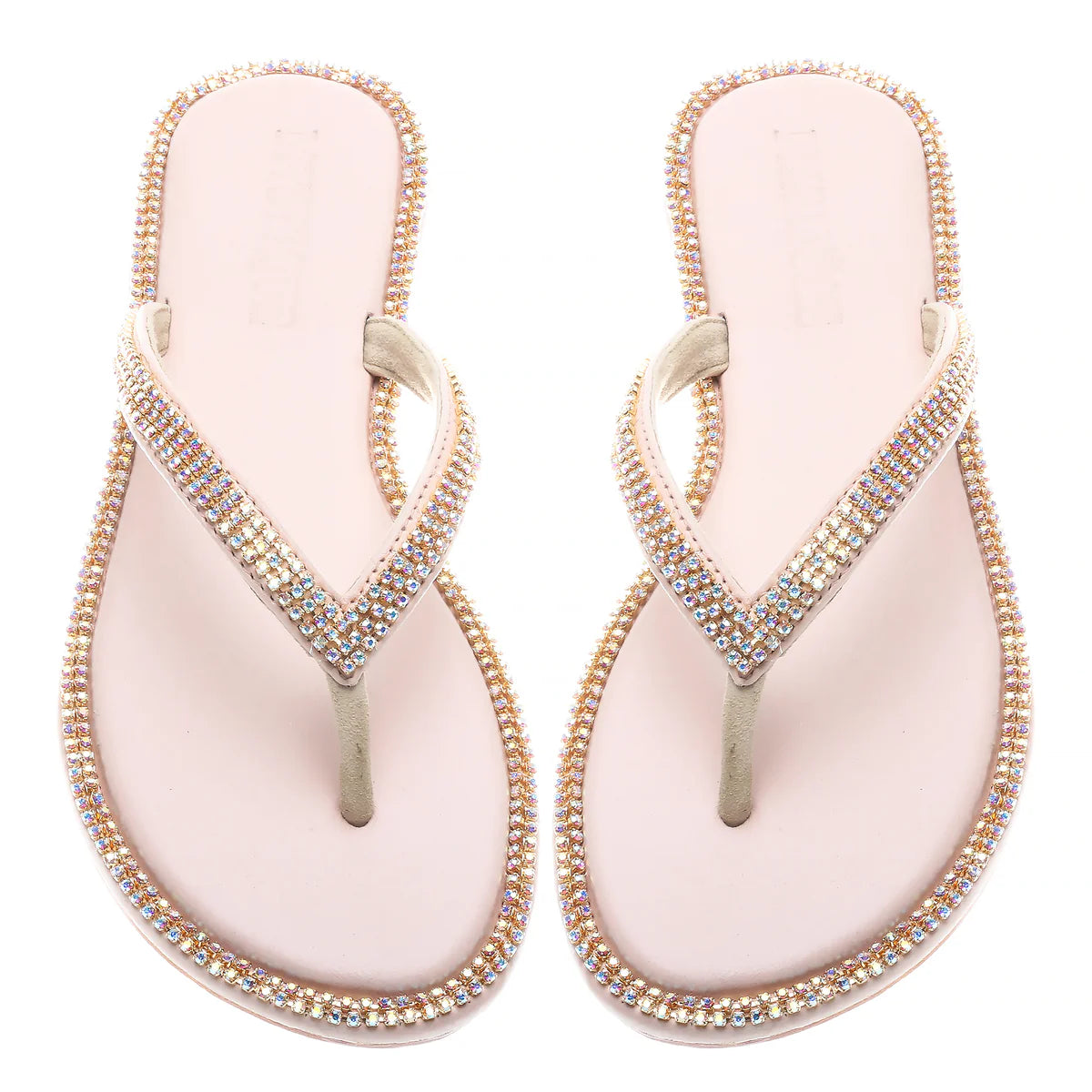 MYSTIQUE CARSON CITY SANDAL BEIGE WITH SEQUINS