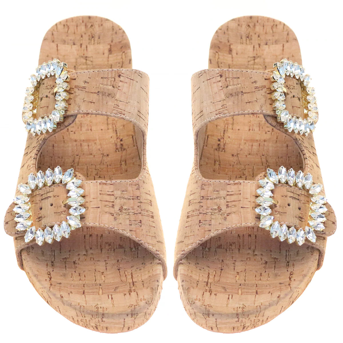 MYSTIQUE CORK SANDAL WITH SEQUINS