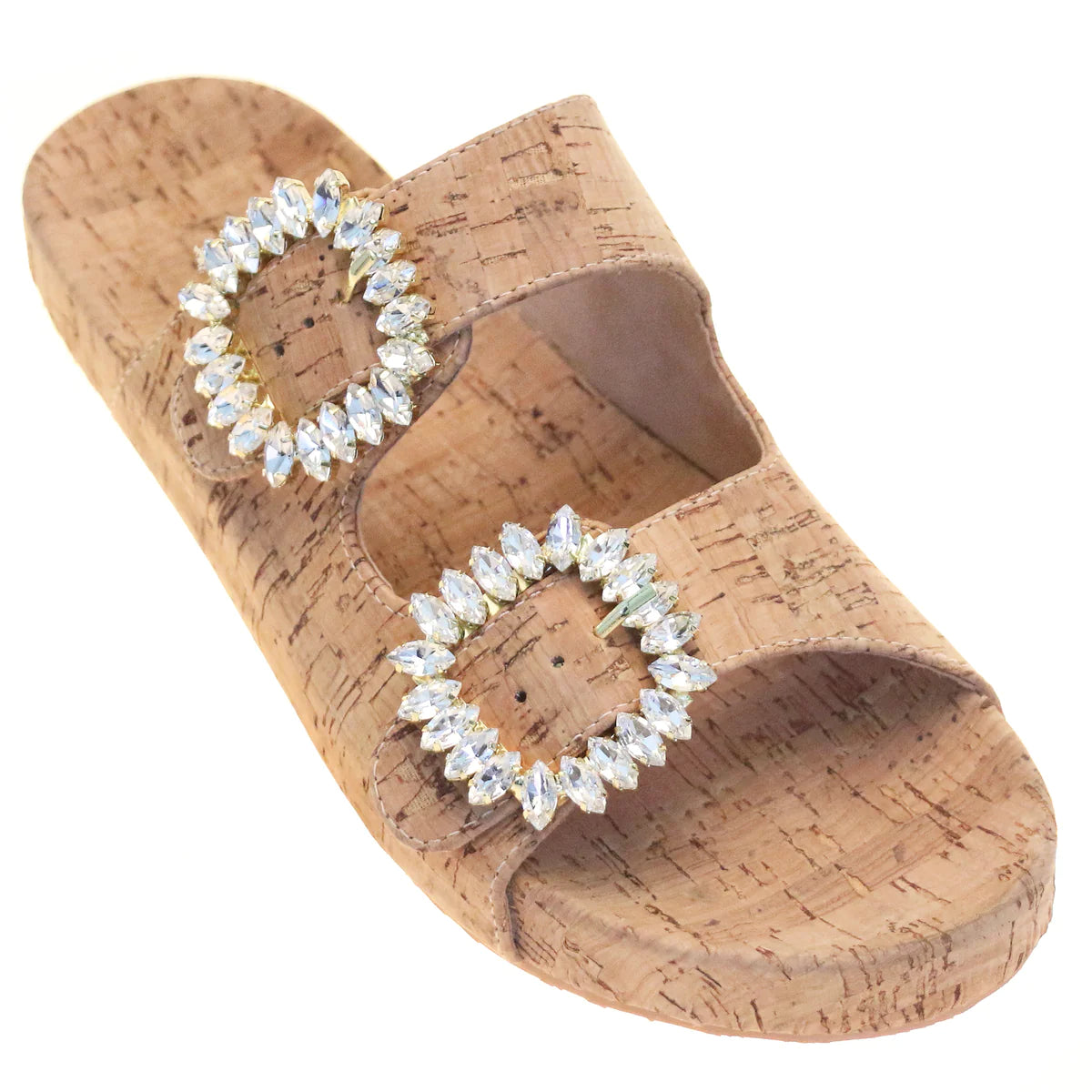 MYSTIQUE CORK SANDAL WITH SEQUINS