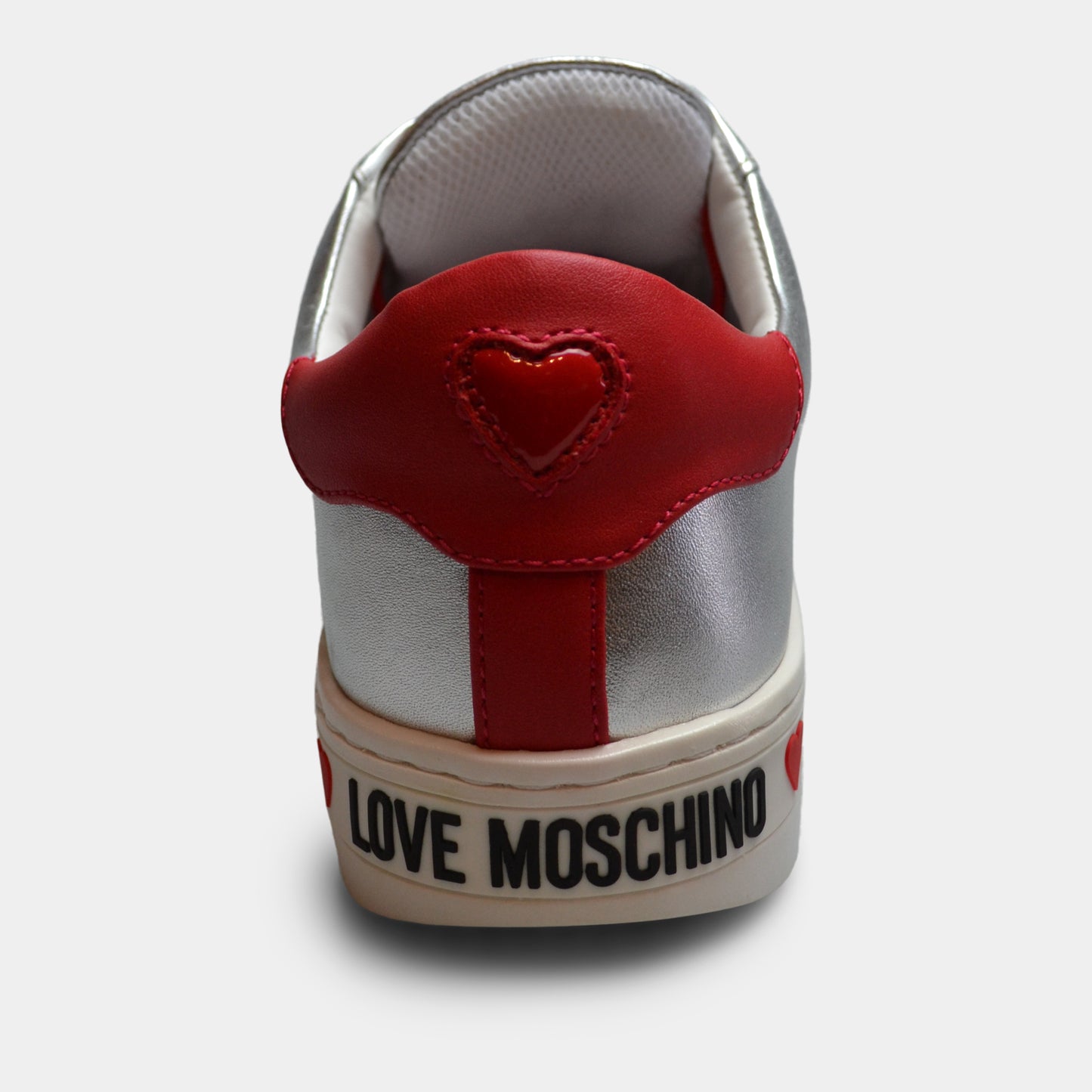 LOVE MOSCHINO SNEAKER IN SILVER