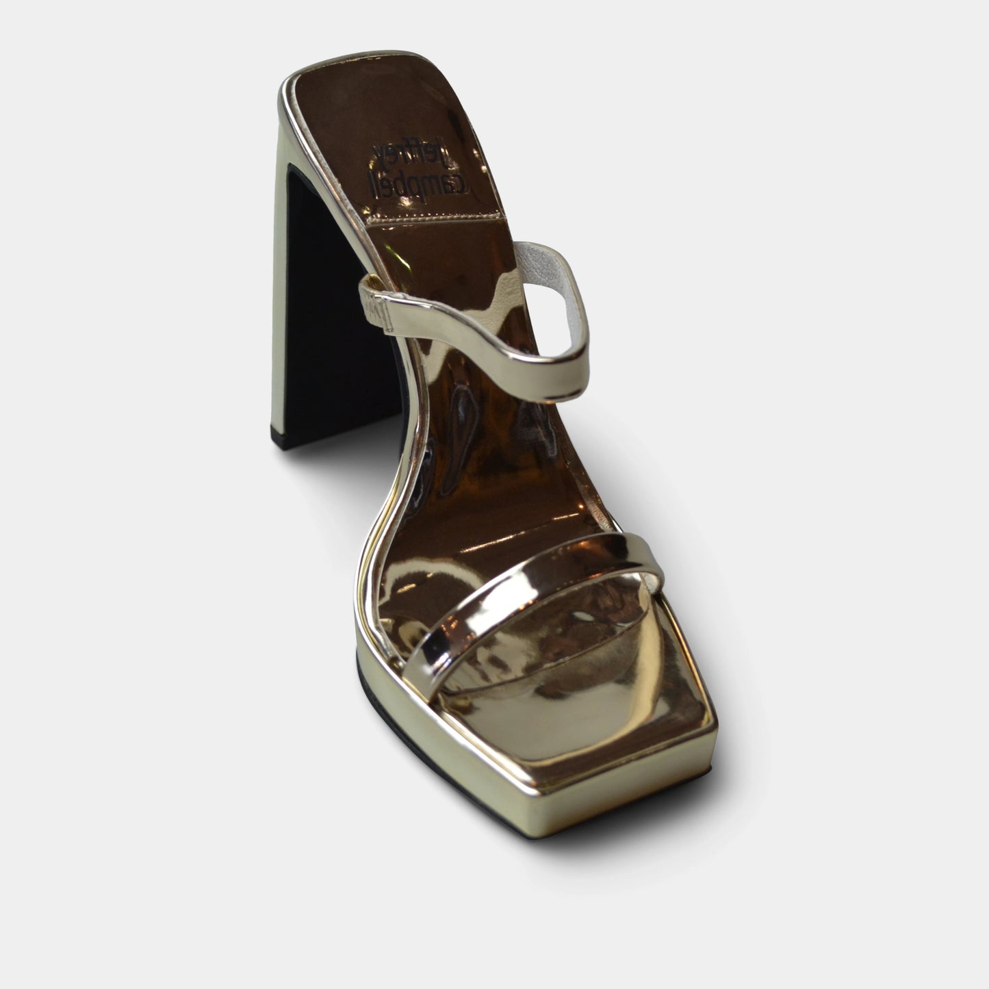 JEFFREY CAMPBELL HUSTLER HEEL IN GOLD