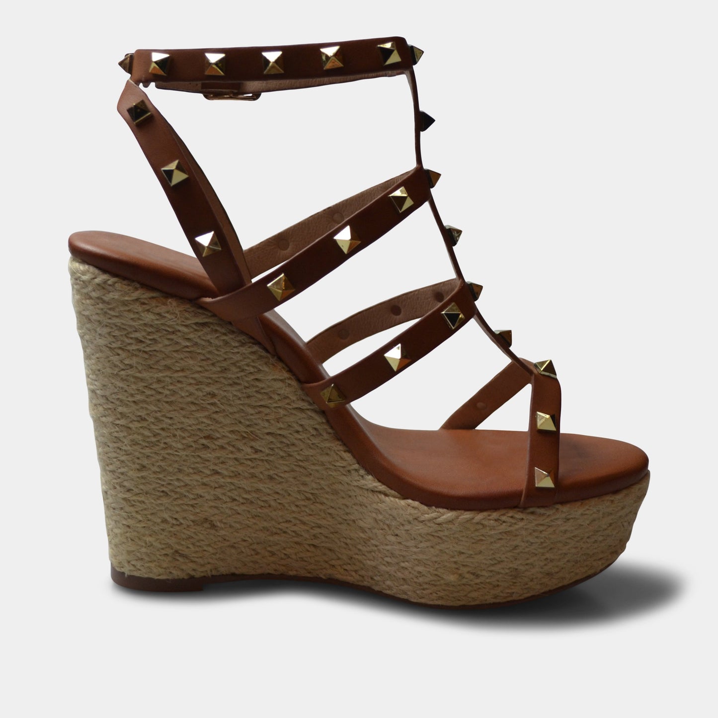 EXE' ROSA SANDAL WEDGE IN TAN