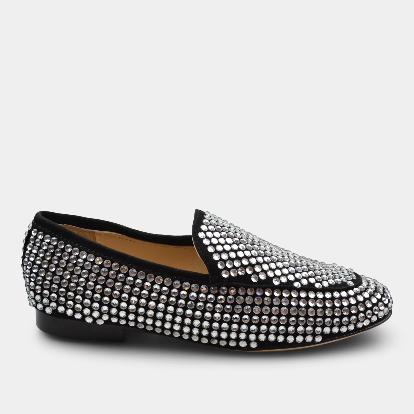 LOLA CRUZ LOAFERS IN BLACK