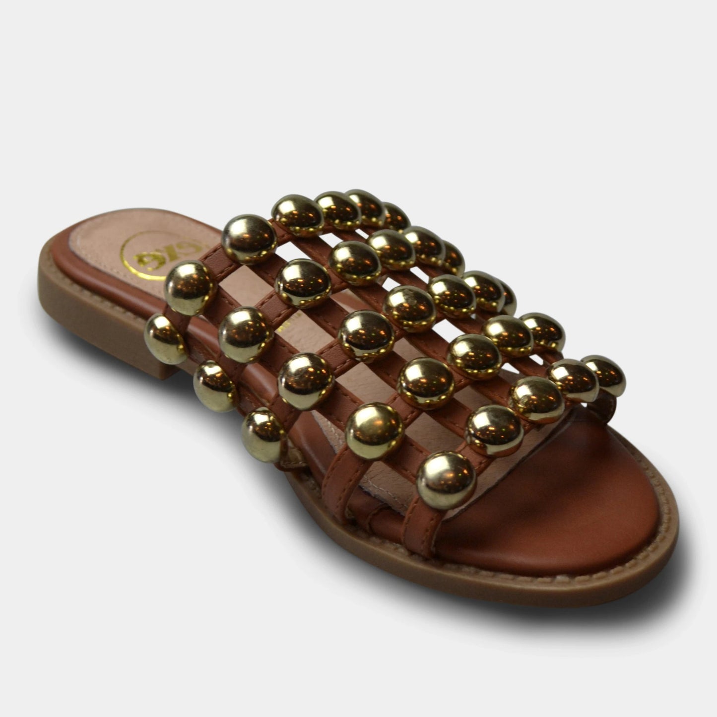 EXE' WOMEN'S FLAT SANDAL TAN