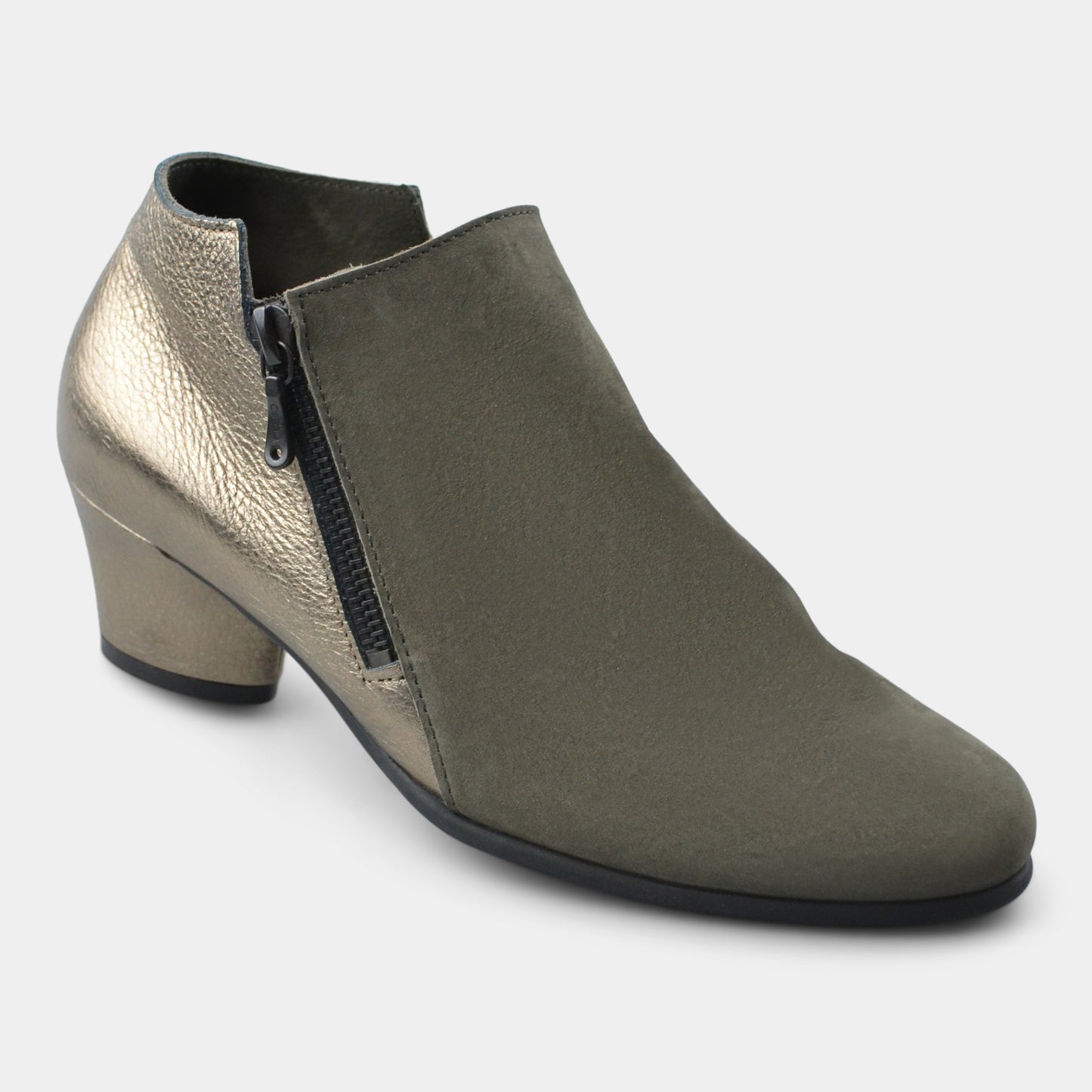 ARHCE MUSHKA BOOTIE IN GREEN SUEDE