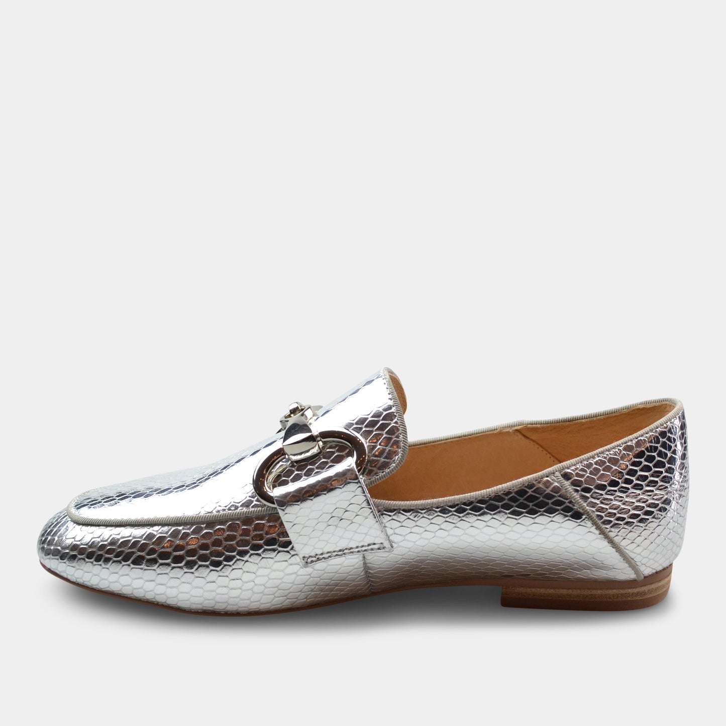 BIBI LOU LOAFERS IN SILVER